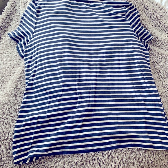 XL Striped Front Knot Tee - Picture 2 of 2